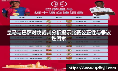 皇马与巴萨对决裁判分析揭示比赛公正性与争议性因素